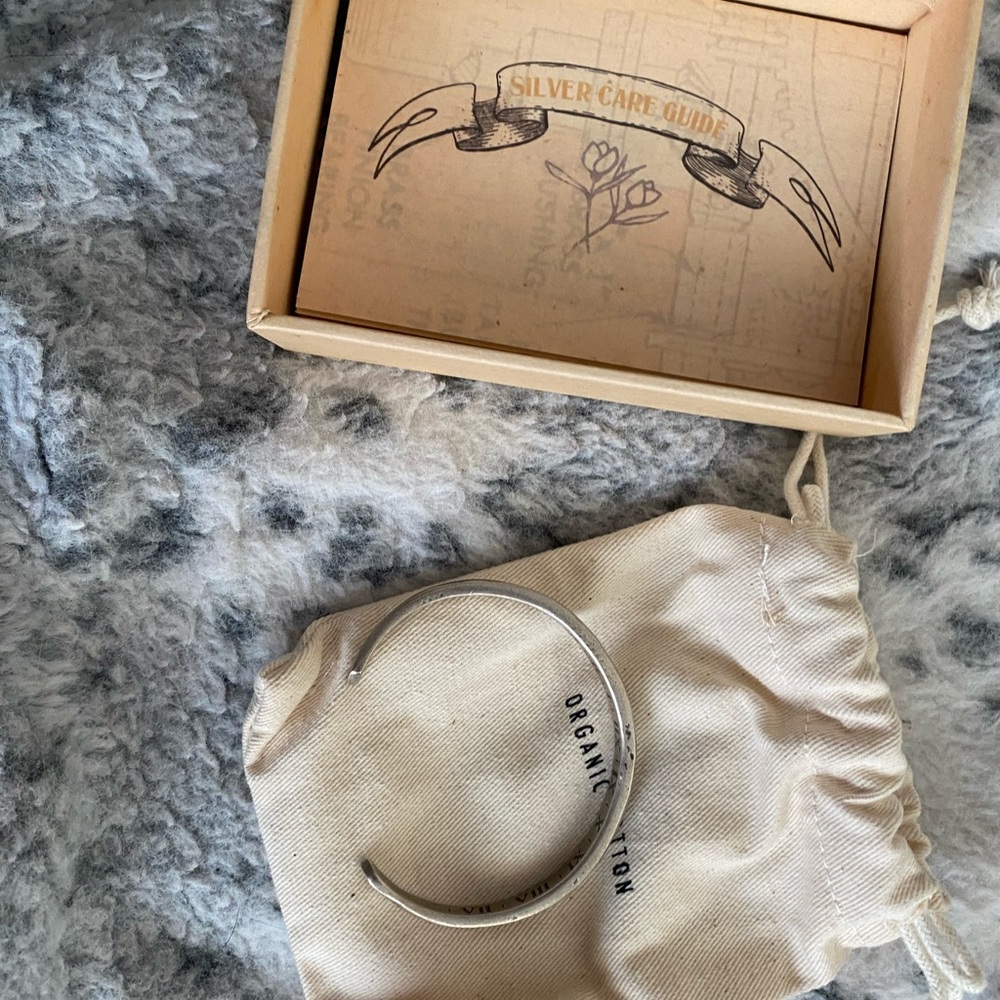 Distressed Silver Cuff